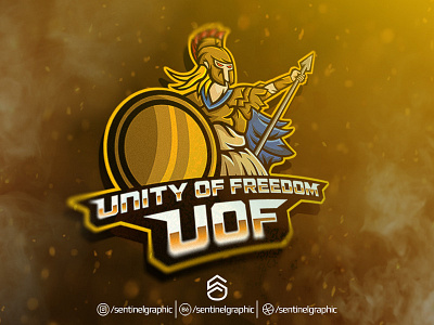 UOF Esport Logo | Valkyrie Mascot Logo Sport character design esport logo mascot sport valkyrie