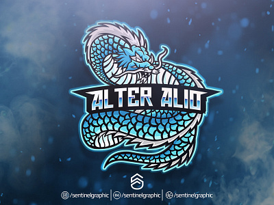 ALTER ALIO Logo | Dragon Mascot Logo Sport character design dragon esport logo mascot sport