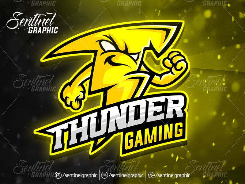 Fortnite Overwatch Thunder Logo Esport Mascot Team Sport Game By - fortnite overwatch thunder logo esport mascot team sport game