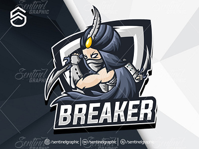 BREAKER Logo Esport Mascot Team Sport Game brand branding breaker character esport fortnite game logo mascot overwatch sport