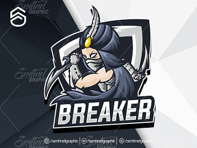 BREAKER Logo Esport Mascot Team Sport Game