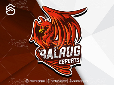 BALROG Logo Esport Mascot Team Sport Game brand branding character esport fortnite logo mascot phoenix sport