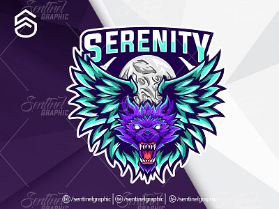 SERENITY Logo Esport Mascot Team Sport Game branding character clan esport fortnite game logo mascot sport team thunder