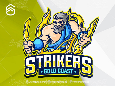 STRIKERS Logo Esport Mascot Team Sport Game