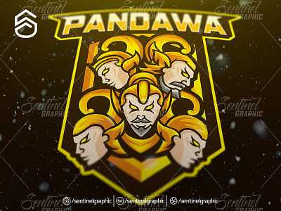 Pandawa Logo Esport Mascot Team Sport Game brand branding character esport fortnite game logo mascot overwatch pandawa sport