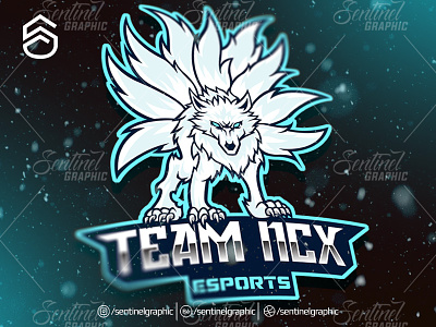 TEAM NCX Logo Esport Mascot Team Sport Game brand branding character clan club esport fox kyubi logo mascot sport team