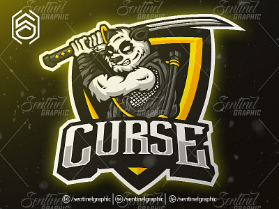 Curse Twitch Logo Esport Mascot Team Sport Game