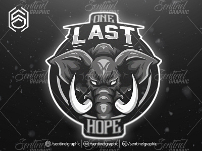 One Last Hope Clan Logo Esport Mascot Team Sport Game clam club elephant esports mascot mascot character sports sports brand stream team toon twitch