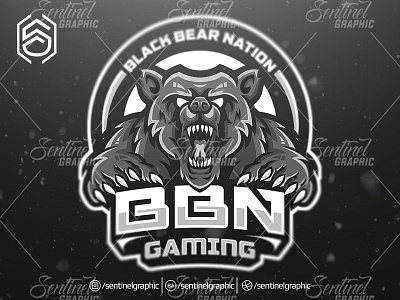 BBN Gaming Clan Logo Esport Mascot Team Sport Game brand branding character design esport fortnite game gaming icon logo mascot overwatch sport team typography