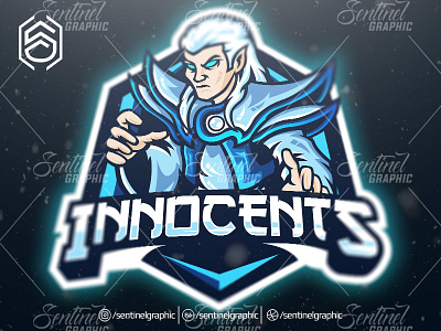 INNOCENTS Clan Logo Esport Mascot Team Sport Game brand branding character clan club design esport fortnite game gaming icon logo mascot overwatch sport sports team twitch