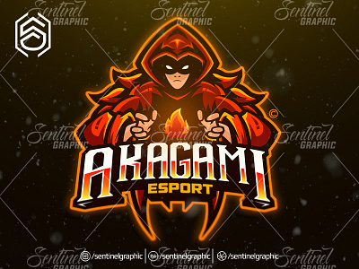 Akagami Clan Club Logo Esport Mascot Team Sport Game brand branding character clan club design esport esports fortnite game gaming icon logo mascot overwatch sport sports team twitch typography