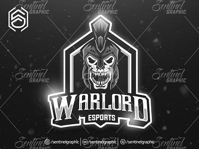 WARLORD Clan Club Logo Esport Mascot Team Sport Game brand branding character clan design esport fortnite game gaming icon logo mascot overwatch sport team twitch