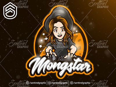 Clara Mongstar Twitch Stream Logo Esport Mascot Team Sport Game brand branding character clan club design dragon esport fortnite game gaming icon logo mascot overwatch sport sports team twitch