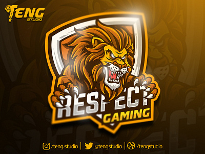 RESPECT GAMING Club Logo Esport Mascot Team Sport Game brand branding character design esport fortnite game logo mascot sport