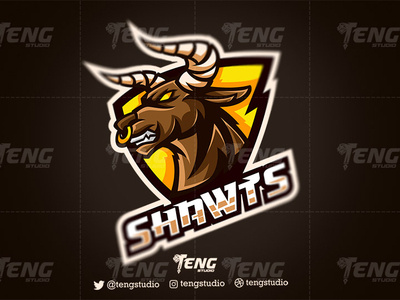 SHAWTS BULL MASCOT LOGO PROJECT SPORT ESPORT brand branding character clan club design esport fortnite game gaming icon logo mascot overwatch sport team twitch