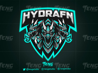 HYDRAFN Clan Club Logo Esport Mascot Team Sport Game brand branding character design esport fortnite game logo mascot sport