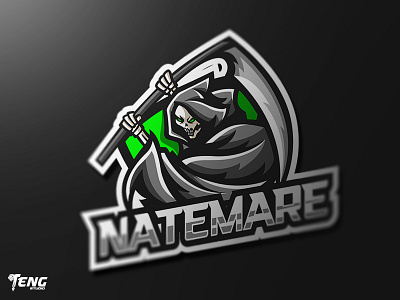 NATEMARE Logo Esport Mascot Team Sport Game brand branding character design esport fortnite game gaming icon logo mascot overwatch sport team