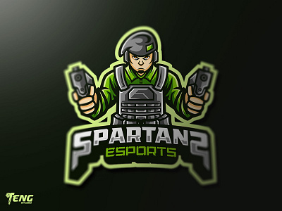 SPARTANS ESPORTS Logo Esport Mascot Team Sport Game brand branding character clan club design dragon esport fortnite game gaming icon logo mascot overwatch sport sports team twitch