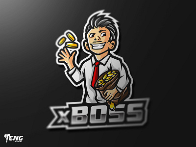 xBOSS Logo Esport Mascot Team Sport Game brand branding character design esport fortnite game gaming icon logo mascot overwatch sport team