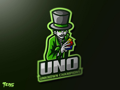 UNO Logo Esport Mascot Team Sport Game brand branding character clan club design dragon esport esports fortnite game gaming icon logo mascot overwatch sport sports team twitch