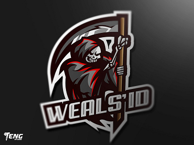 WEALS'ID Grim Reaper Logo Esport Mascot Character Vector brand branding character design esport fortnite game gaming icon illustration logo mascot overwatch sport team