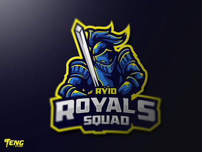 Royals Squad Esport Mascot Character Vector brand branding character design esport fortnite game logo mascot overwatch sport team