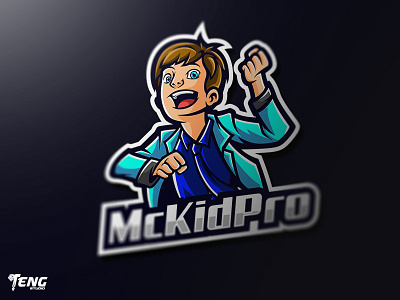 McKidPro Esport Mascot Character Vector brand branding character design esport fortnite game logo mascot overwatch sport team