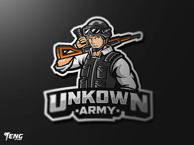 UNKNOWN ARMY Esport Mascot Character Vector brand branding character clan design esport fortnite game gaming icon logo mascot overwatch sport team