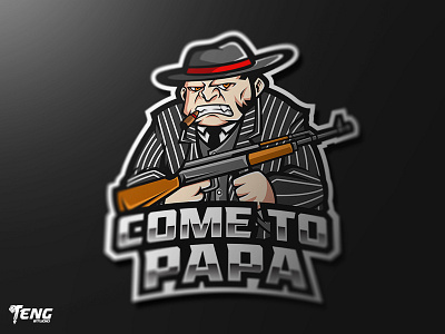 Come To Papa Mascot Character Vector brand branding character design esport fortnite game gaming icon logo mascot overwatch sport team