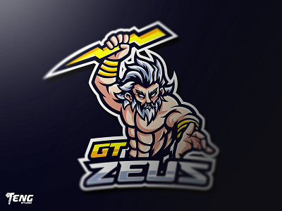 GT ZEUS Mascot Character Vector brand branding character clan club design esport fortnite game gaming icon logo mascot overwatch sport sports team twitch