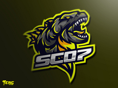 SC07 GODZILLA BEAR MASCOT LOGO CHARACTER VECTOR brand branding character design esport fortnite game gaming icon logo mascot overwatch sport team