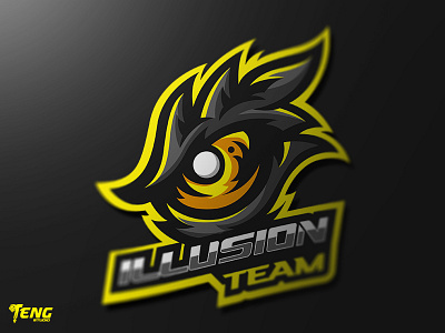 ILLUSION TEAM EYE MASCOT LOGO CHARACTER VECTOR brand branding character clan design esport fortnite game gaming icon logo mascot overwatch sport team