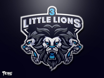 3 LITTLE LIONS MASCOT LOGO CHARACTER VECTOR brand branding character design esport fortnite game gaming icon logo mascot overwatch sport team