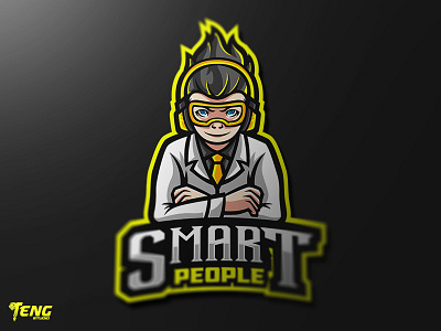 SMART PEOPLE MASCOT LOGO CHARACTER VECTOR brand branding character design esport fortnite game logo mascot overwatch sport