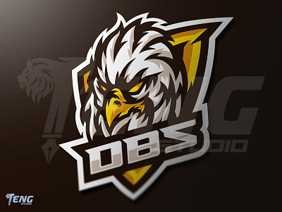 DBS EAGLE MASCOT LOGO ESPORT SPORT CHARACTER VECTOR