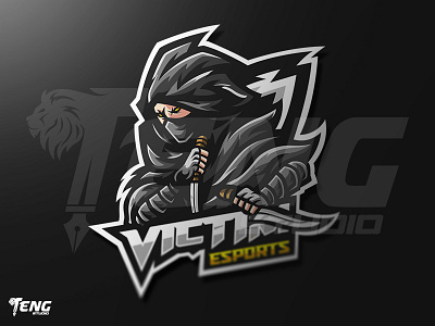 VICTIM ASSASSINS LOGO ESPORT SPORT CHARACTER VECTOR