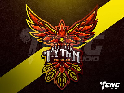 TYTAN PHOENIX LOGO ESPORT SPORT CHARACTER VECTOR