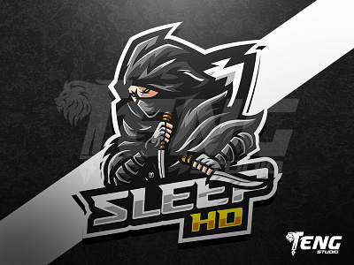 ASSASSIN SLEEPHD LOGO ESPORT SPORT CHARACTER VECTOR