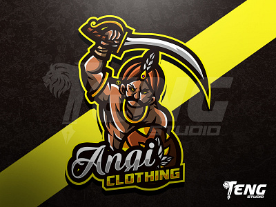 Angie Clothing LOGO ESPORT SPORT CHARACTER VECTOR brand branding character design esport fortnite game logo mascot overwatch sport