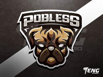 POBLESS ESPORTS LOGO ESPORT SPORT CHARACTER VECTOR