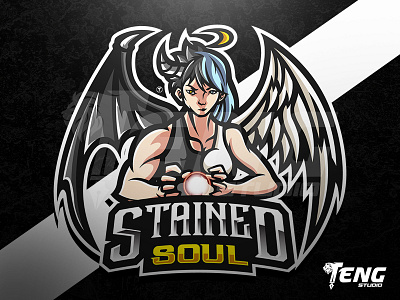 STAINED SOUL ESPORTS LOGO ESPORT SPORT CHARACTER VECTOR brand branding character design esport fortnite game logo mascot overwatch sport team