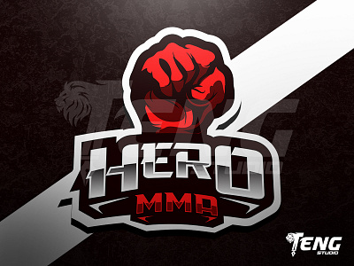 HERO MMA ESPORTS LOGO ESPORT SPORT CHARACTER VECTOR