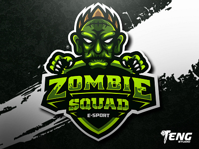 ZOMBIE SQUAD LOGO MASCOT VECTOR ESPORT/SPORT brand branding character design esport fortnite game logo mascot overwatch sport