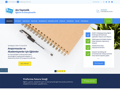 Anı Yayıncılık Web Page ui web