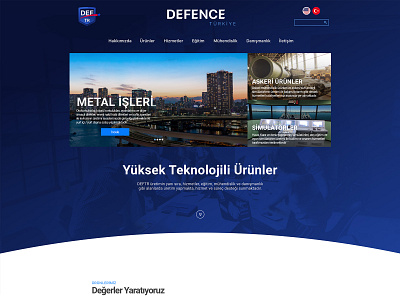 Defence Tr Web Page design ui web