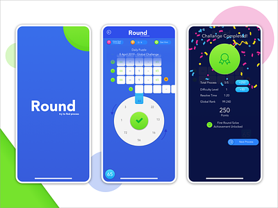 Round mobile game casual game game mobil app ui