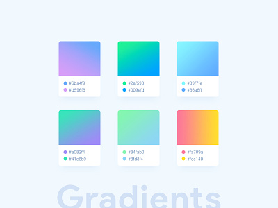 Clean web gradients options + Free PSD