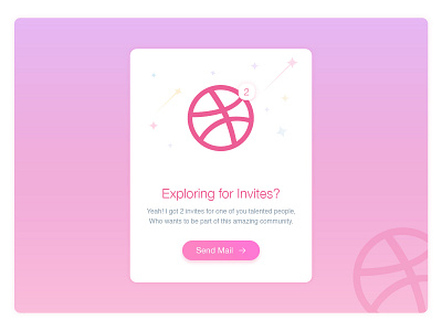 Yeah! Here are 2 Dribbble Invites.