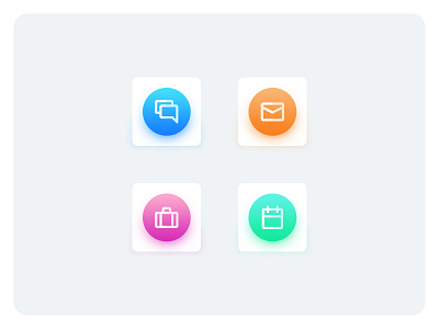 Modern styled Icons. Free icons with psd available. branding briefcase calendar corporate branding dribbble free free psd fresh colors gradient icon app icons mailbox message app mobile ui kit modern icons stroke icons ui design web