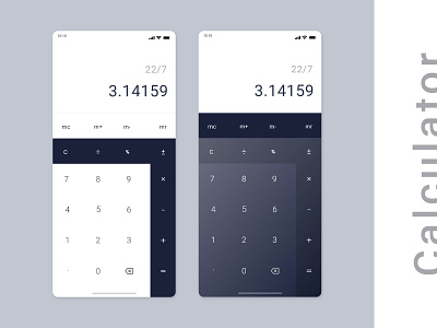 Calculator UI app screen with dark mode app app design app ui app ui design calculator calculator app dark mode dark theme dribbble free psd iphone app design iphone x ux